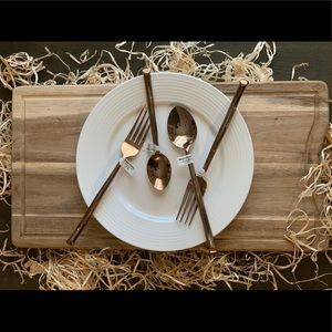 NWT Rose gold silverware